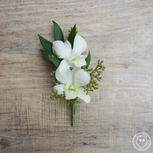 Classic Orchid Boutonniere